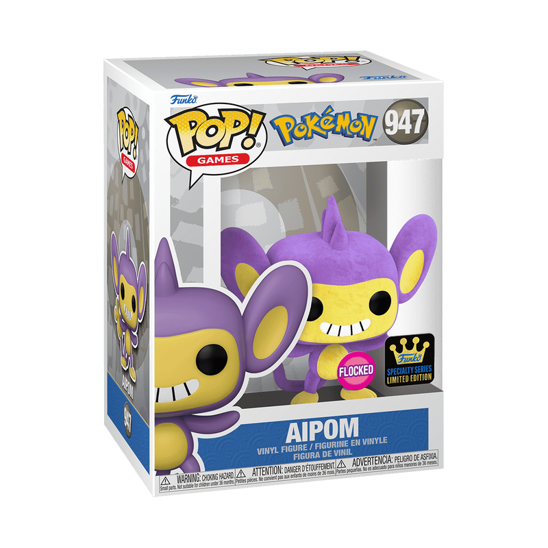 Pop! Games: Pokémon - Aipom #947 (Flocked) (Specialty Series)