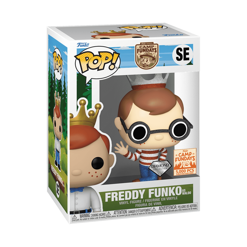 Pop! Camp Fundays - Freddy Funko as Waldo #SE (Diamond) (2023 Camp Fundays) (5,000 Pcs Limited Edition)