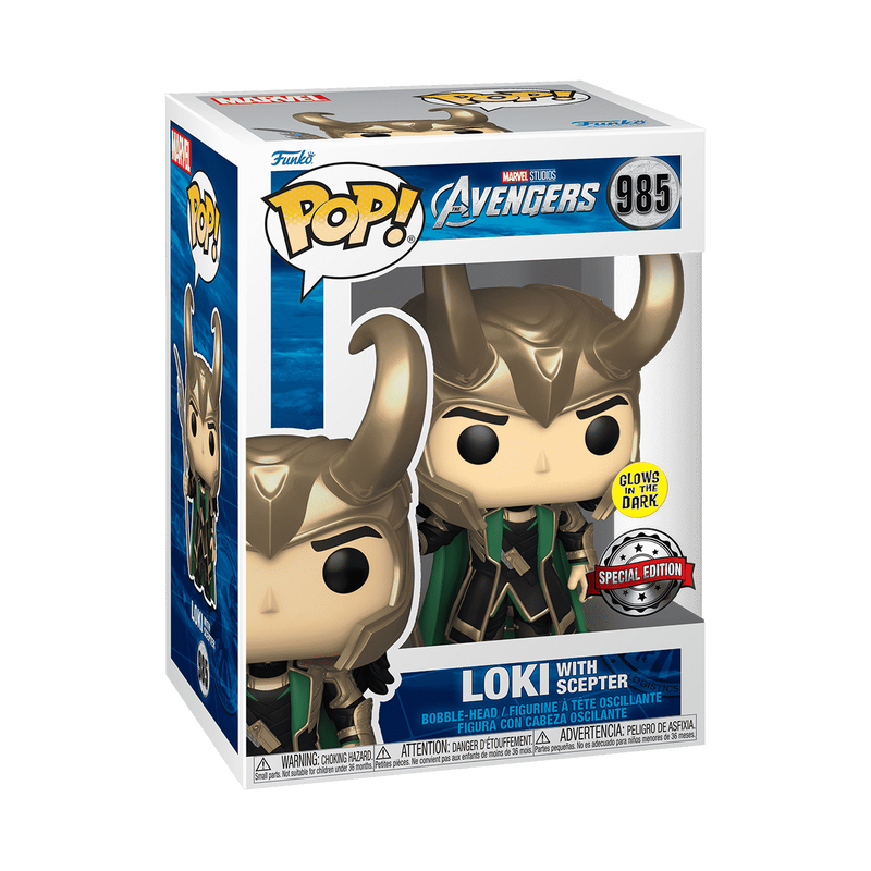 Pop!: Avengers - Loki With Scepter #985 (Glow) (Special Edition)