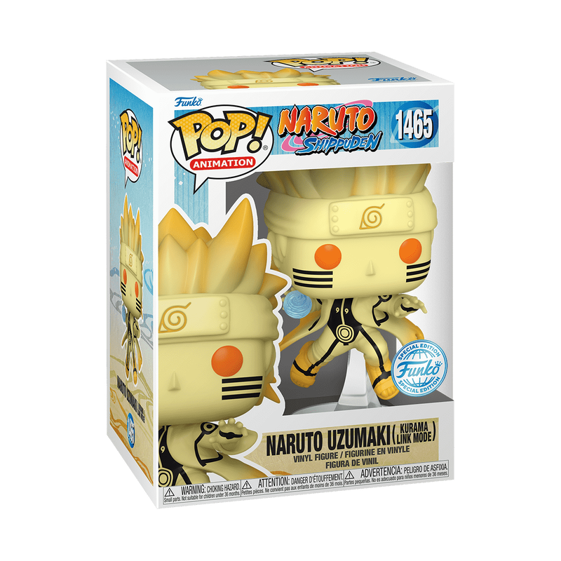 Pop! Animation: Naruto Shippuden - Naruto Uzumaki (Kurama Link Mode) #1465 (Special Edition)