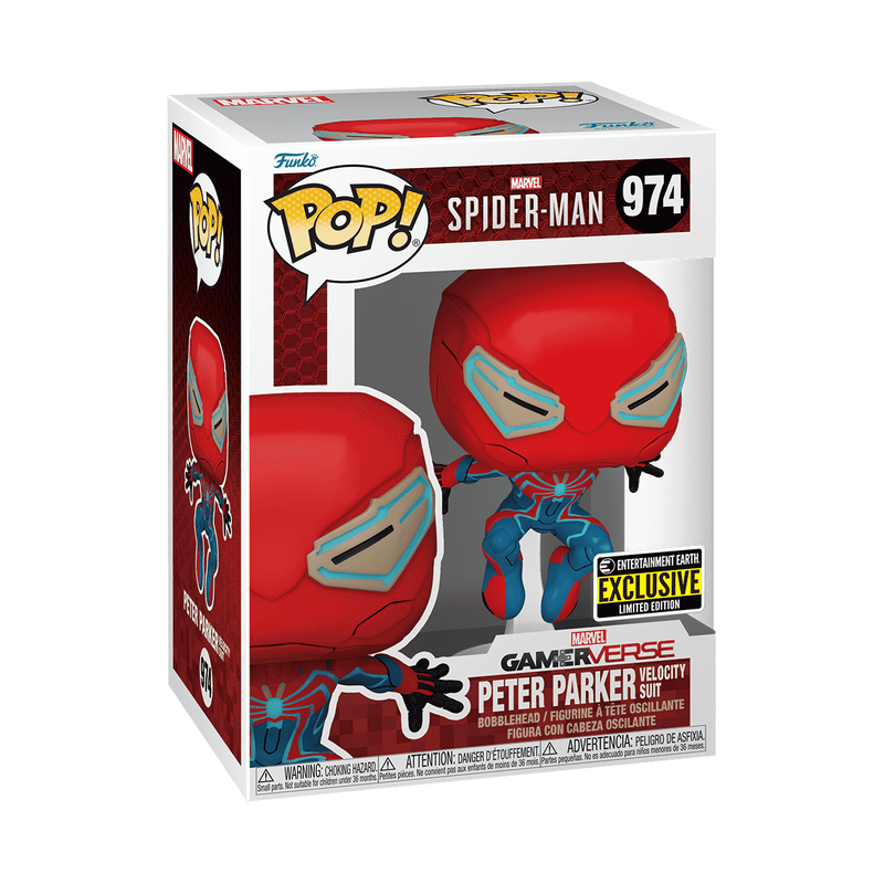 Pop!: Spider-man - Peter Parker (Velocity Suit) #974 (Entertainment Earth Exclusive)