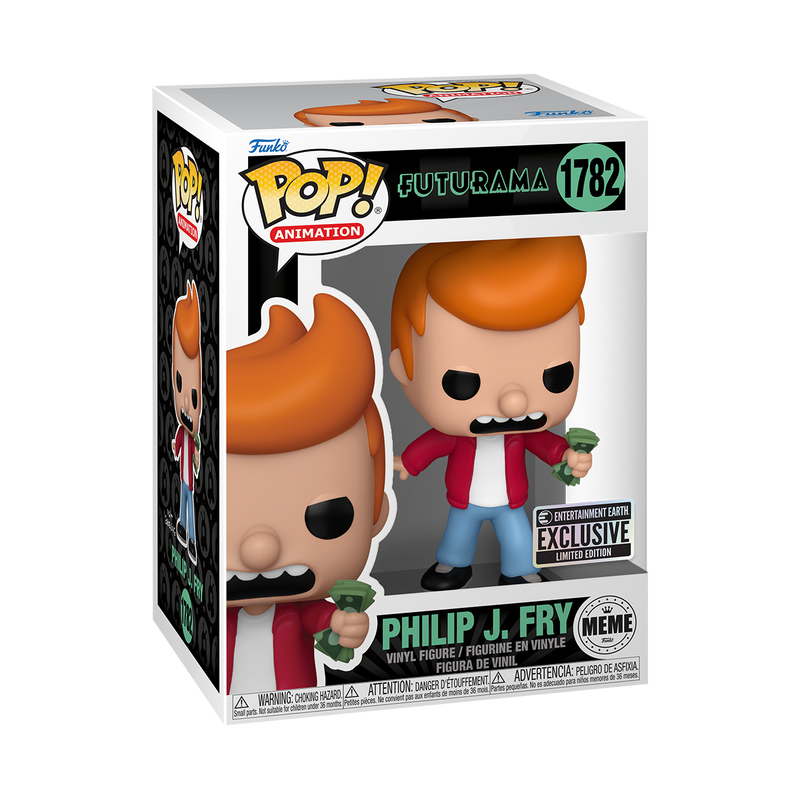 Pop! Animation: Futurama - Philip J. Fry (Take My Money Meme) #1782 (Entertainment Earth Exclusive)