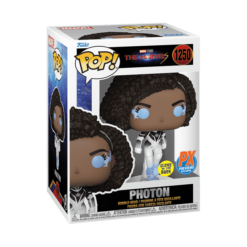 Pop!: The Marvels - Photon #1250 (Glow) (PX Previews Exclusive)