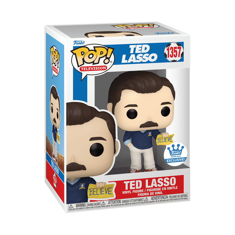 Pop! Television: Ted Lasso - Ted Lasso with Believe Sign #1357 (Funko.com Exclusive)