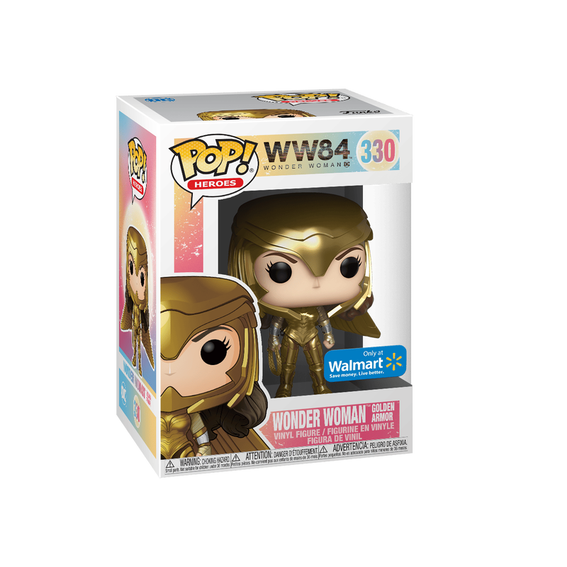 Pop! Heroes: Wonder Woman - Wonder Woman Golden Armor #330 (Metallic) (Walmart Exclusive)