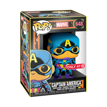 Pop!: Marvel - Captain America #648 (Black Light) (Target Exclusive)
