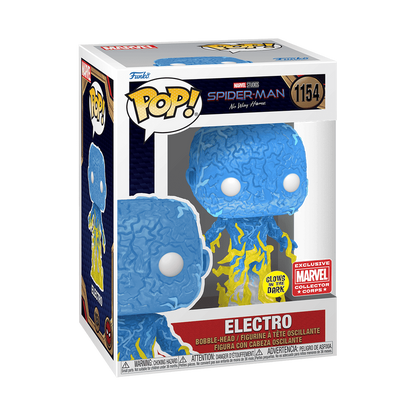 Pop!: Spider-man No Way Home - Electro #1154 (Glow) (Marvel Collector Corps Exclusive)