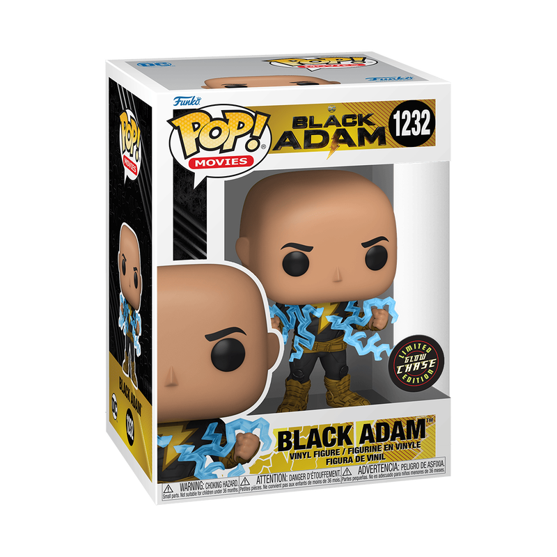 Pop! Movies: Black Adam - Black Adam with Lightning #1232 (Glow) (Chase)