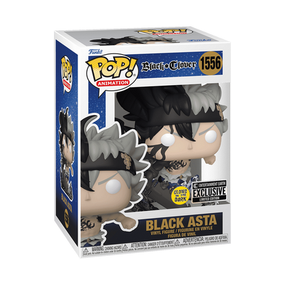 Pop! Animation: Black Clover - Black Asta #1556 (Glow) (Entertainment Earth Exclusive)