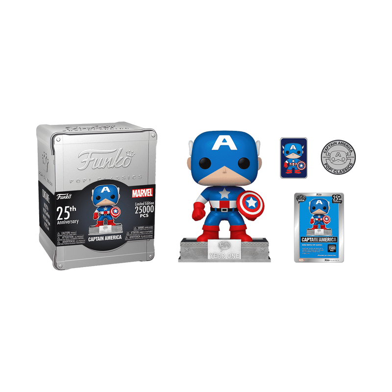 Pop! Classics: Marvel - Captain America Funko 25th Anniversary #06 (25000 Pcs Limited Edition)