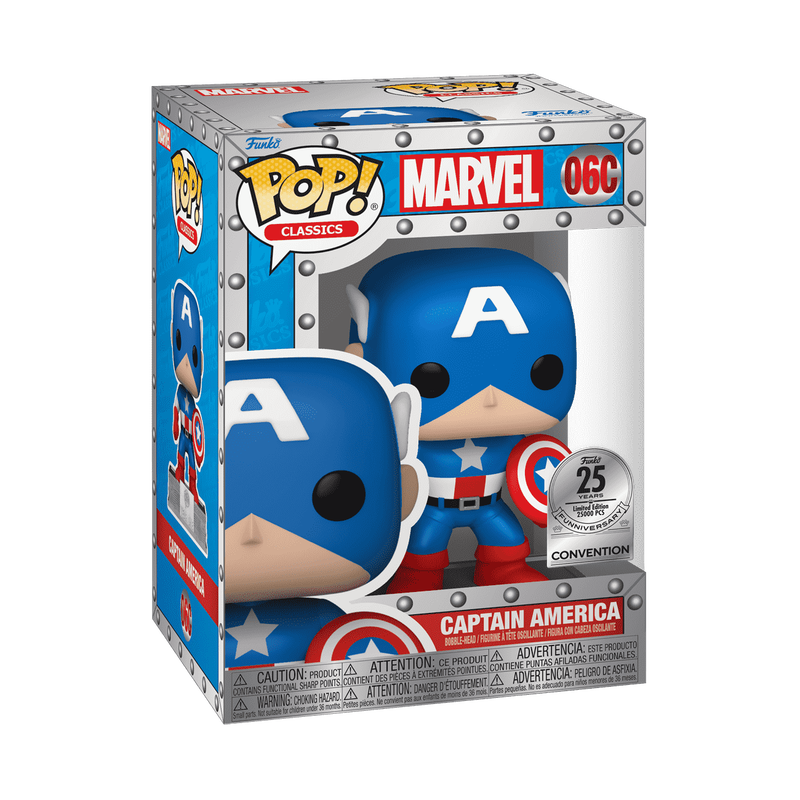 Pop! Classics: Marvel - Captain America Funko 25th Anniversary #06 (25000 Pcs Limited Edition)