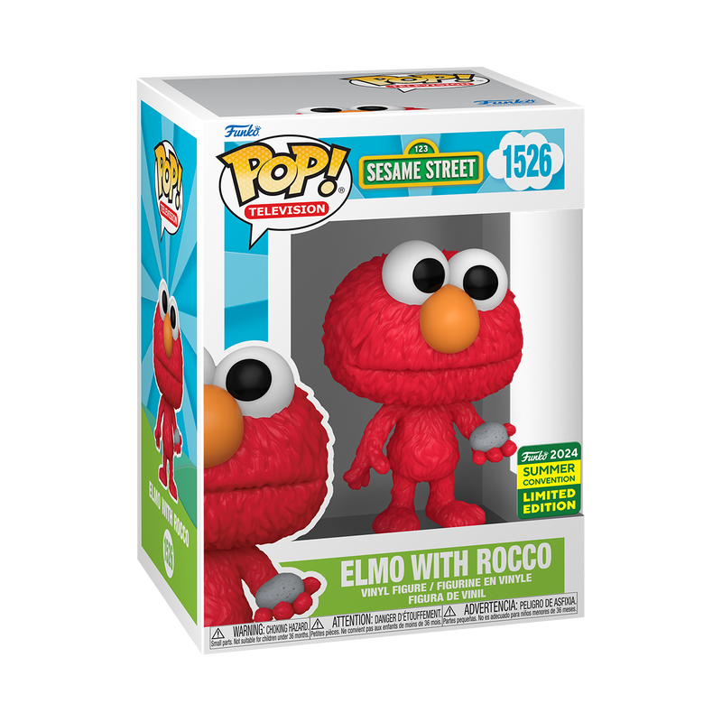 Pop! Television: Sesame Street - Elmo with Rocco #1526 (2024 Summer Exclusive)