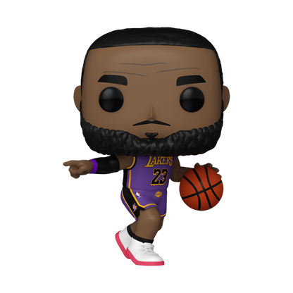 Pop! Basketball: Los Angeles Lakers - LeBron James Pointing (Purple Jersey) #172