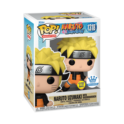Pop! Animation: Naruto Shippuden - Naruto Uzumaki with Rasenshuriken #1318 (Glow) (Funko.com Exclusive)
