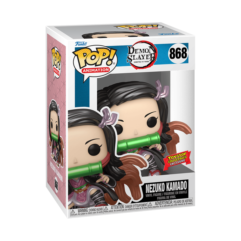 Pop! Animation: Demon Slayer - Nezuko Kamado #868 (Metallic) (LACC Exclusive) (Toy Stop Exclusive)