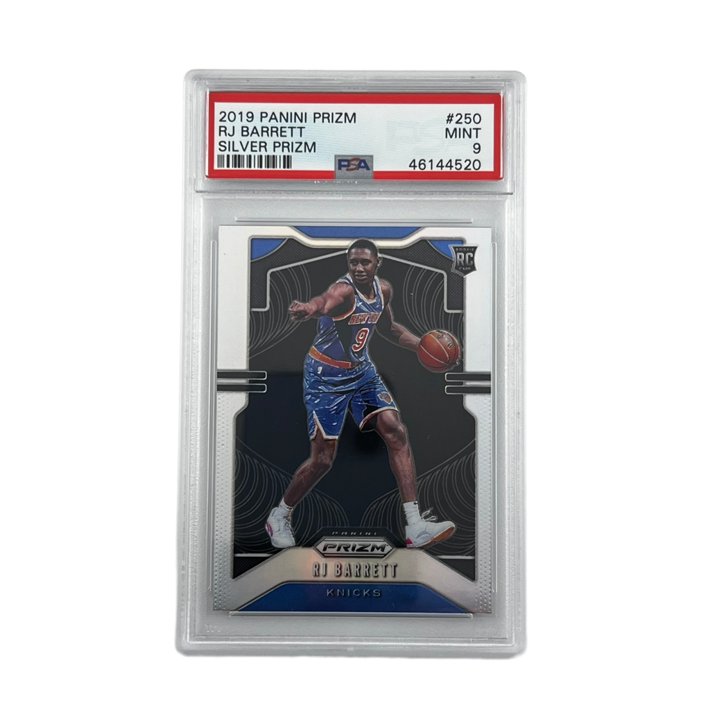 2019 Panini Prizm Basketball: Silver Prizms - RJ Barrett #250 (RC) (PSA 9)