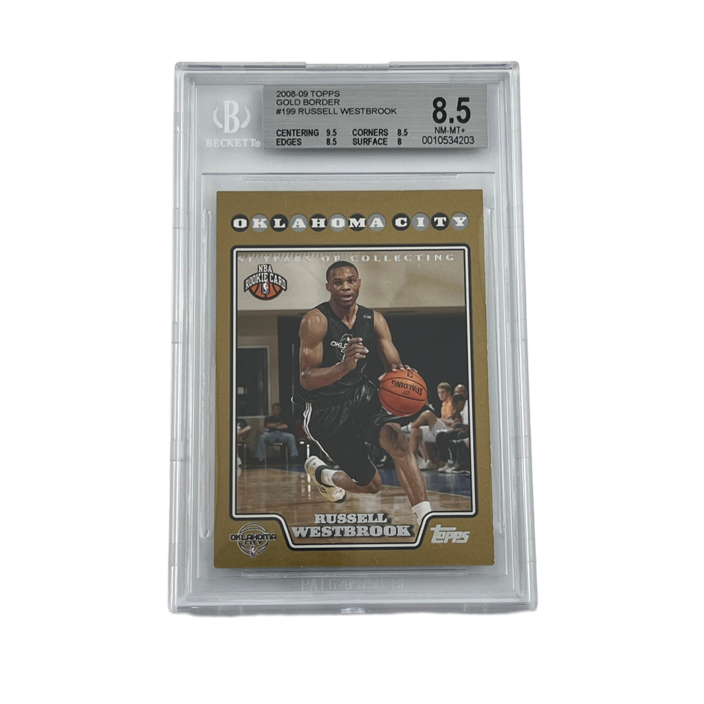 2008 Topps Basketball: Gold Border /2008 - Russell Westbrook #199 (RC) (BGS 8.5)