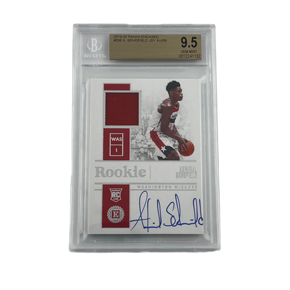 2019 Panini Encased Basketball: Jersey Autograph /99 - Admiral Schofield #206 (RC) (BGS 9.5)