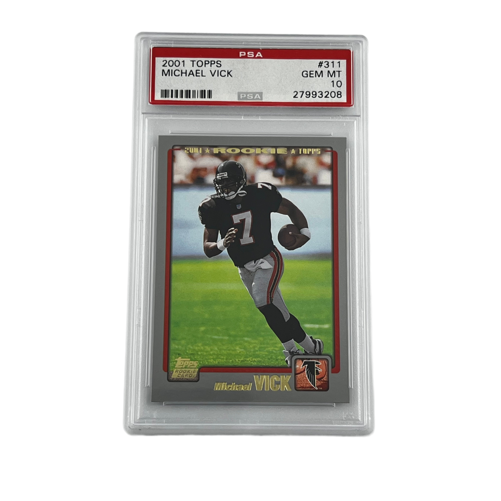 2001 Topps Football: Base - Michael Vick #311 (RC) (PSA 10)