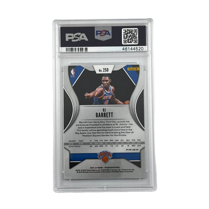 2019 Panini Prizm Basketball: Silver Prizms - RJ Barrett #250 (RC) (PSA 9)