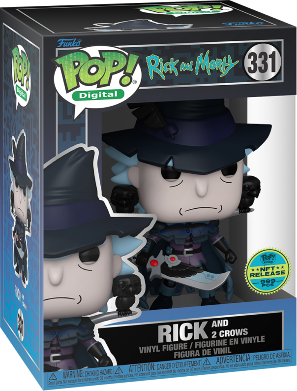 Pop! Digital: Rick and Morty - Rick and 2 Crows #331 (999 Pcs) (Pre-Order)