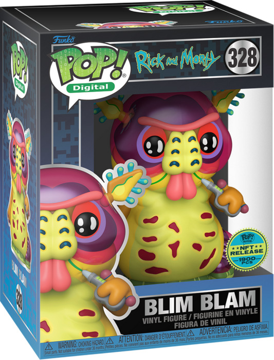 Pop! Digital: Rick and Morty - Blim Blam #328 (1900 Pcs) (Pre-Order)