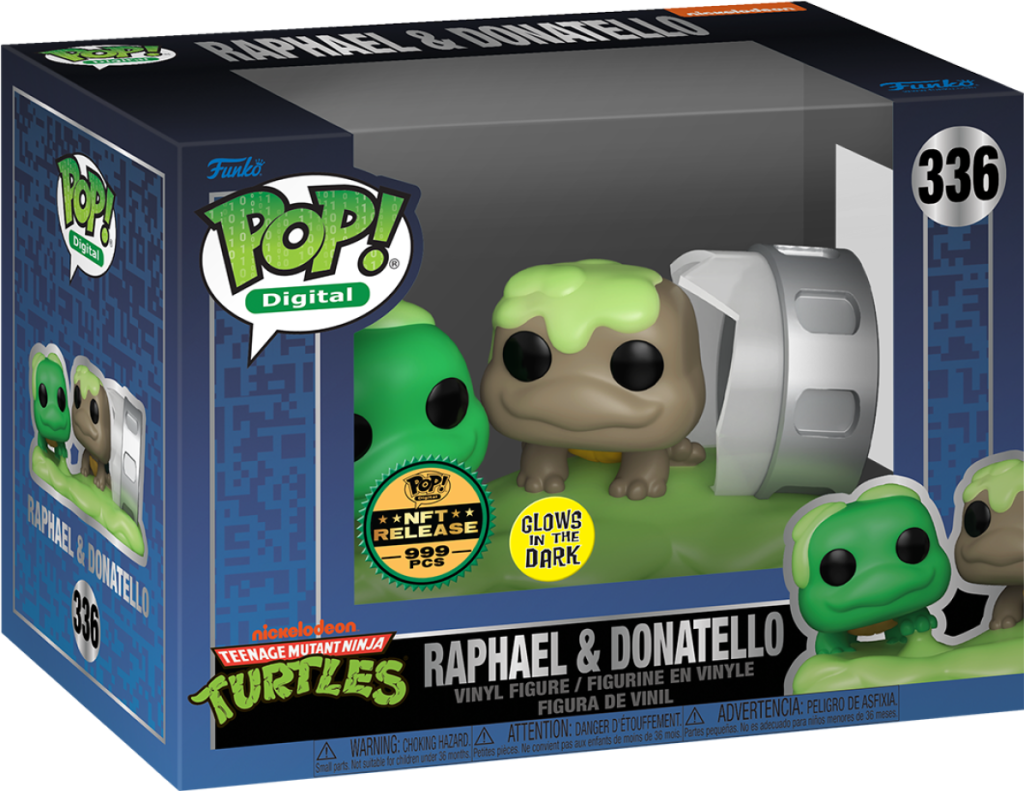 Pop! Digital: Teenage Mutant Ninja Turtles - Raphael & Donatello #336 (999 Pcs) (Glow) (Pre-Order)