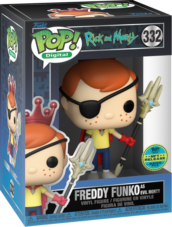 Pop! Digital: Rick and Morty - Freddy Funko as Evil Morty #332 (2200 Pcs) (Pre-Order)