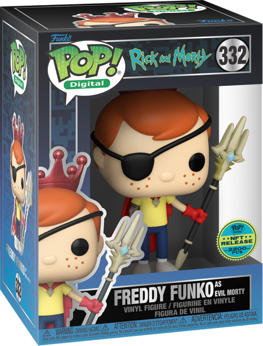 Pop! Digital: Rick and Morty - Freddy Funko as Evil Morty #332 (2200 Pcs) (Pre-Order)