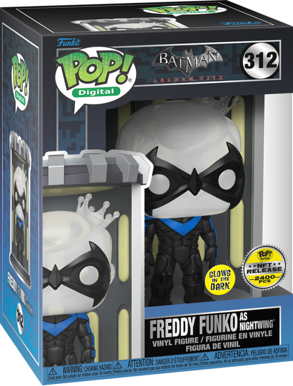 Pop! Digital: Batman 85th - Freddy Funko as Nightwing #312 (2400 Pcs) (Glow) (Pre-Order)